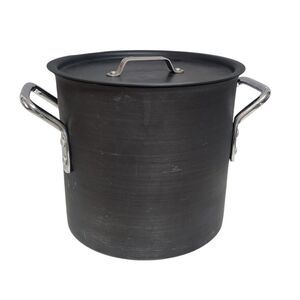 Commercial Aluminum Cookware 812 Stock Pot 12 Qt with Lid NICE!